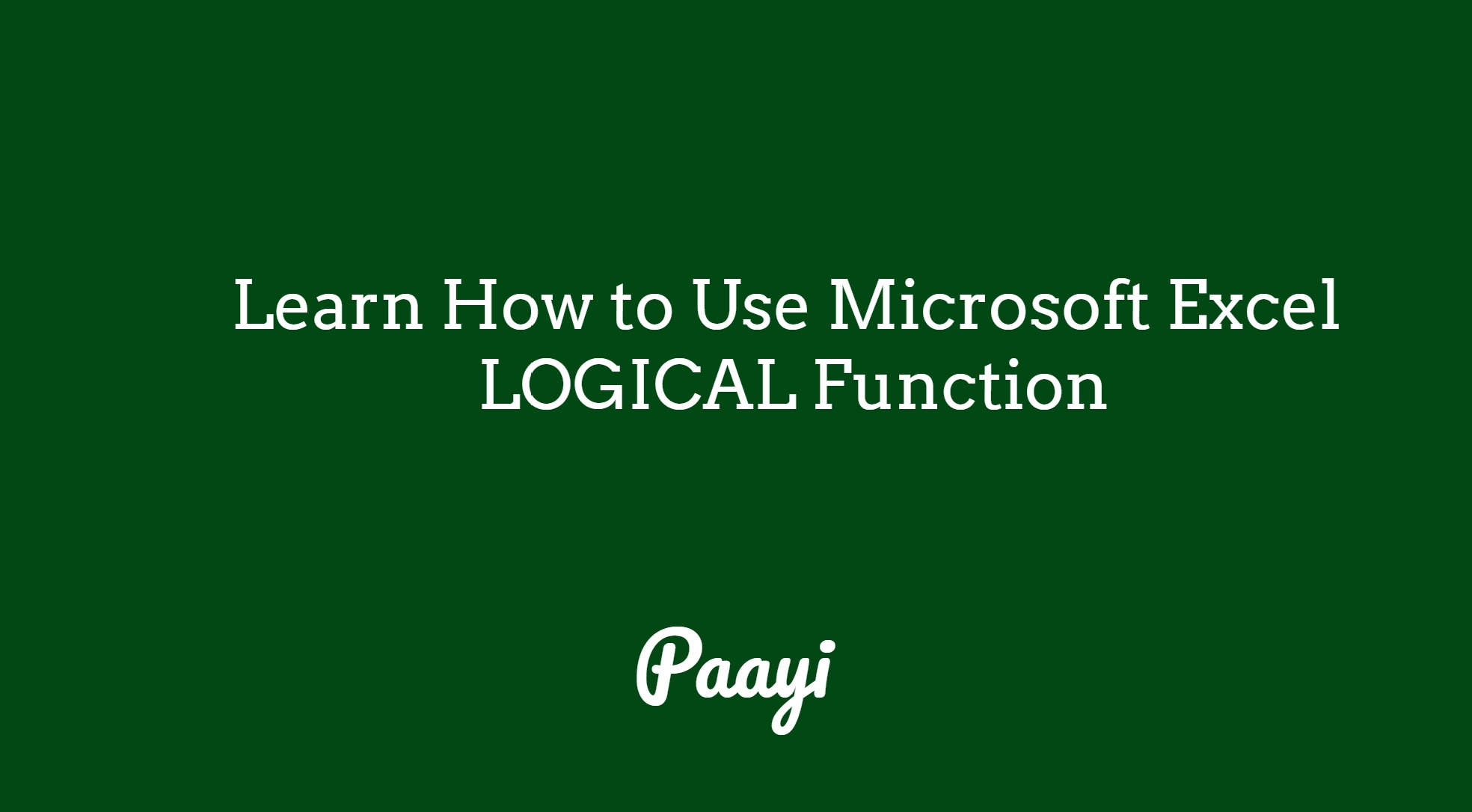 Learn How to Use Microsoft Excel ISLOGICAL Function - Sb Collections
